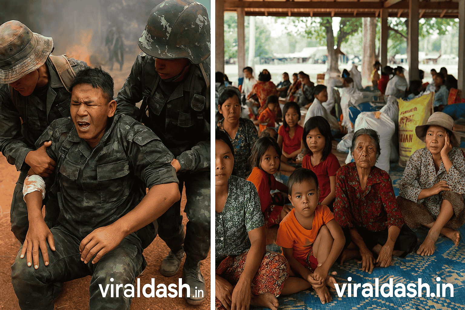 Thailand-Cambodia Border Clashes Leave 15 Dead, Over 130,000 Displaced