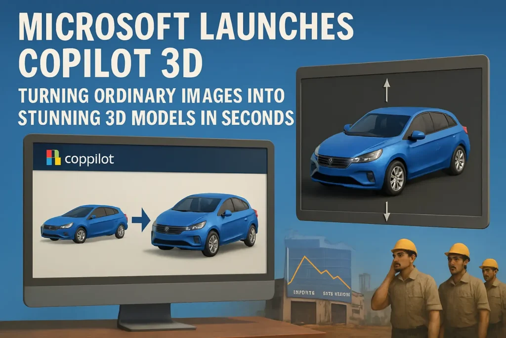 Microsoft Launches Copilot 3D Turning Ordinary Images into Stunning 3D Models in Seconds