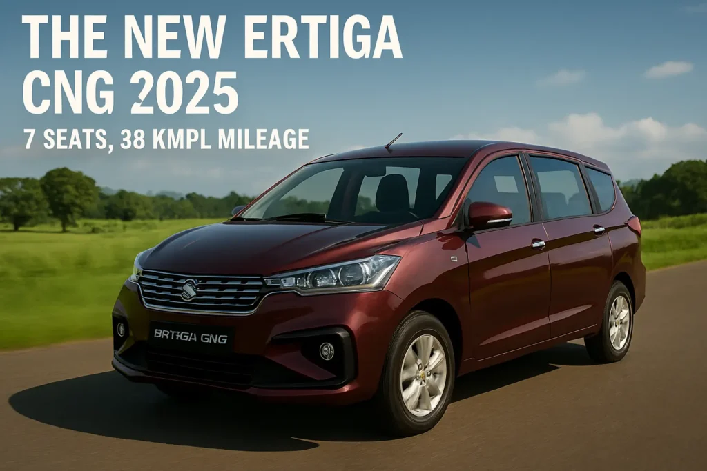 The New Ertiga CNG 2025 7Seats, 38 KMPL Mileage 