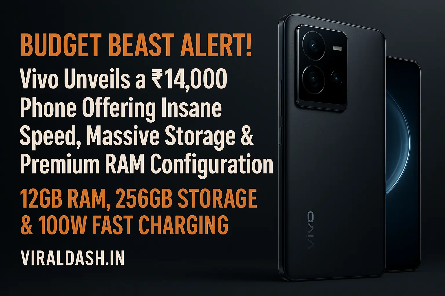 Vivo’s ₹14,000 Powerhouse Is All You Need – 12GB RAM, 100W Fast Charge