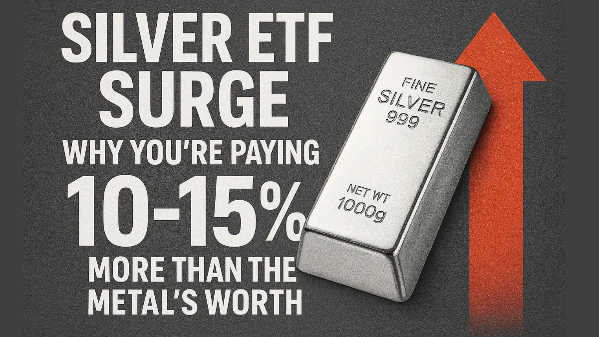 Silver ETF Surge: Why You’re Paying 10-15% More Than the Metal’s Worth