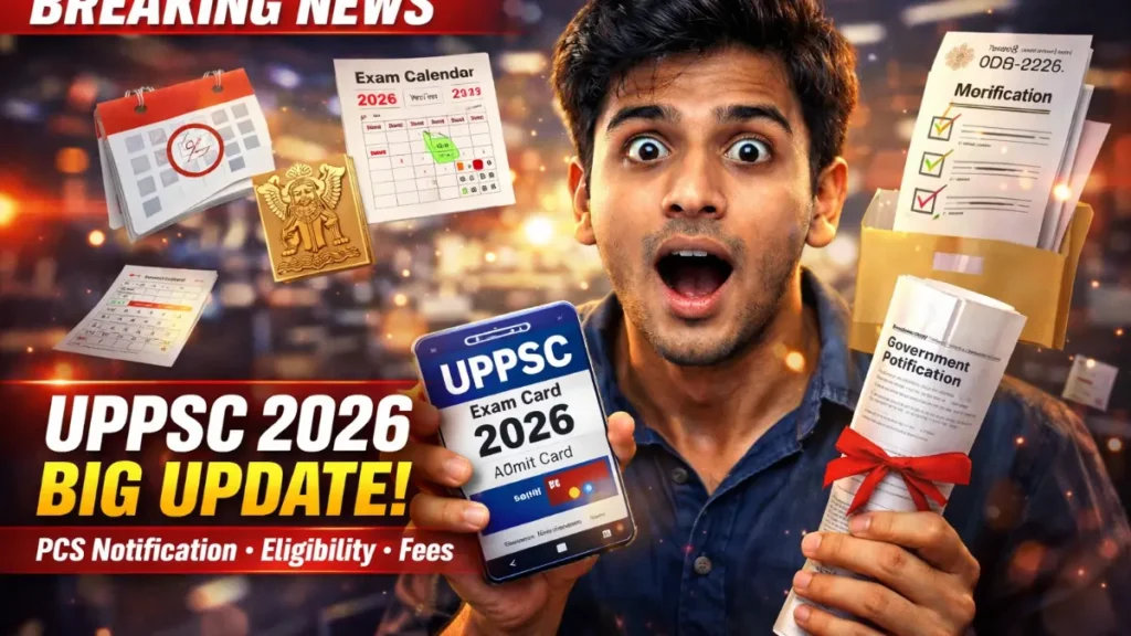 UPPSC 2026 – Exam Calendar, PCS Notification, Eligibility, Fees & How to Apply