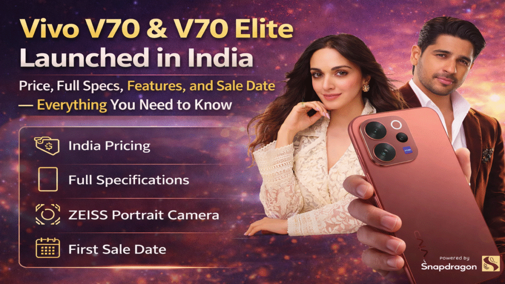 Vivo V70 and V70 Elite Launched in India: Price, Full Specs, Features, and Sale Date — Everything You Need to Know