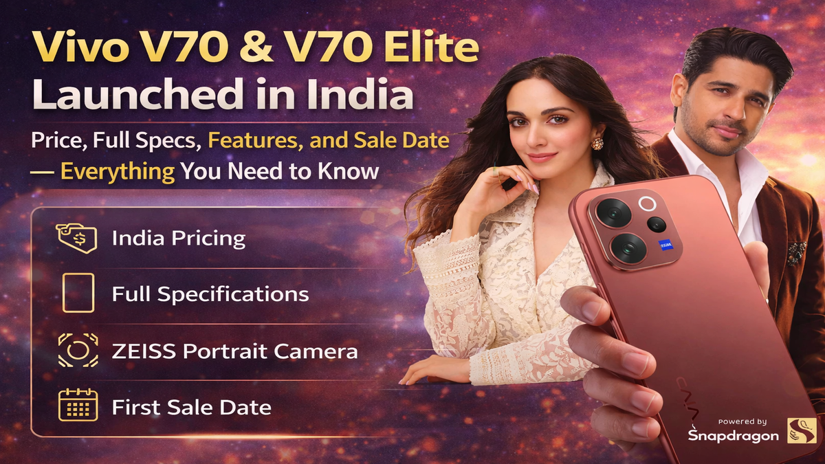 Vivo V70 and V70 Elite Launched in India: Price, Full Specs, Features, and Sale Date — Everything You Need to Know