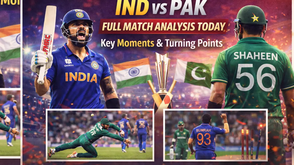 IND vs PAK Full Match Analysis Today – Key Moments & Turning Points