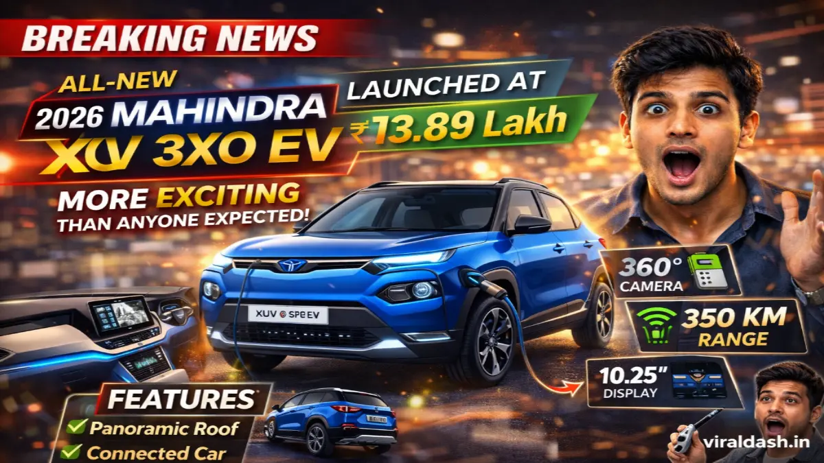 2026 Mahindra XUV 3XO EV Launched at ₹13.89 Lakh — And It's More Exciting Than Anyone Expected