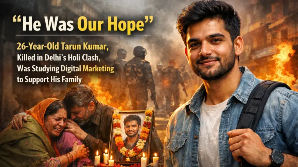 'He Was Our Hope' — 26-Year-Old Tarun Kumar, Killed in Delhi's Holi Clash, Was Studying Digital Marketing to Support His Family